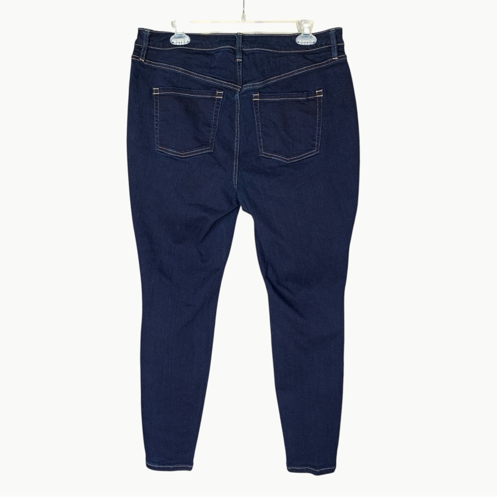 I.N.C. International Concepts Skinny Jeans Midrise | Dark Indigo | 14W | INC - Picture 5 of 12